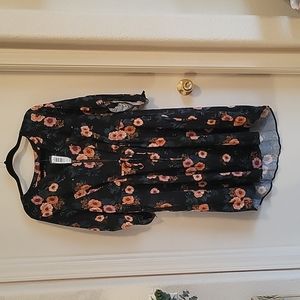 Torrid Stretch Challis Zip Front Shirt Dress